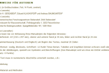 Hinweise für Autoren