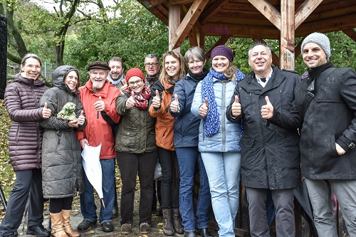 Das Bodenlehrpfad-Team bei der Eröffnung am 23. Oktober 2017