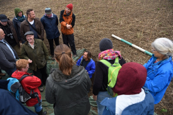 BodenkundlerInnen am Bodenprofil
